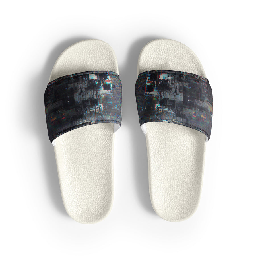 Glitchwear Men's Slides, AI Signature Style AI-Designed 15, view 2