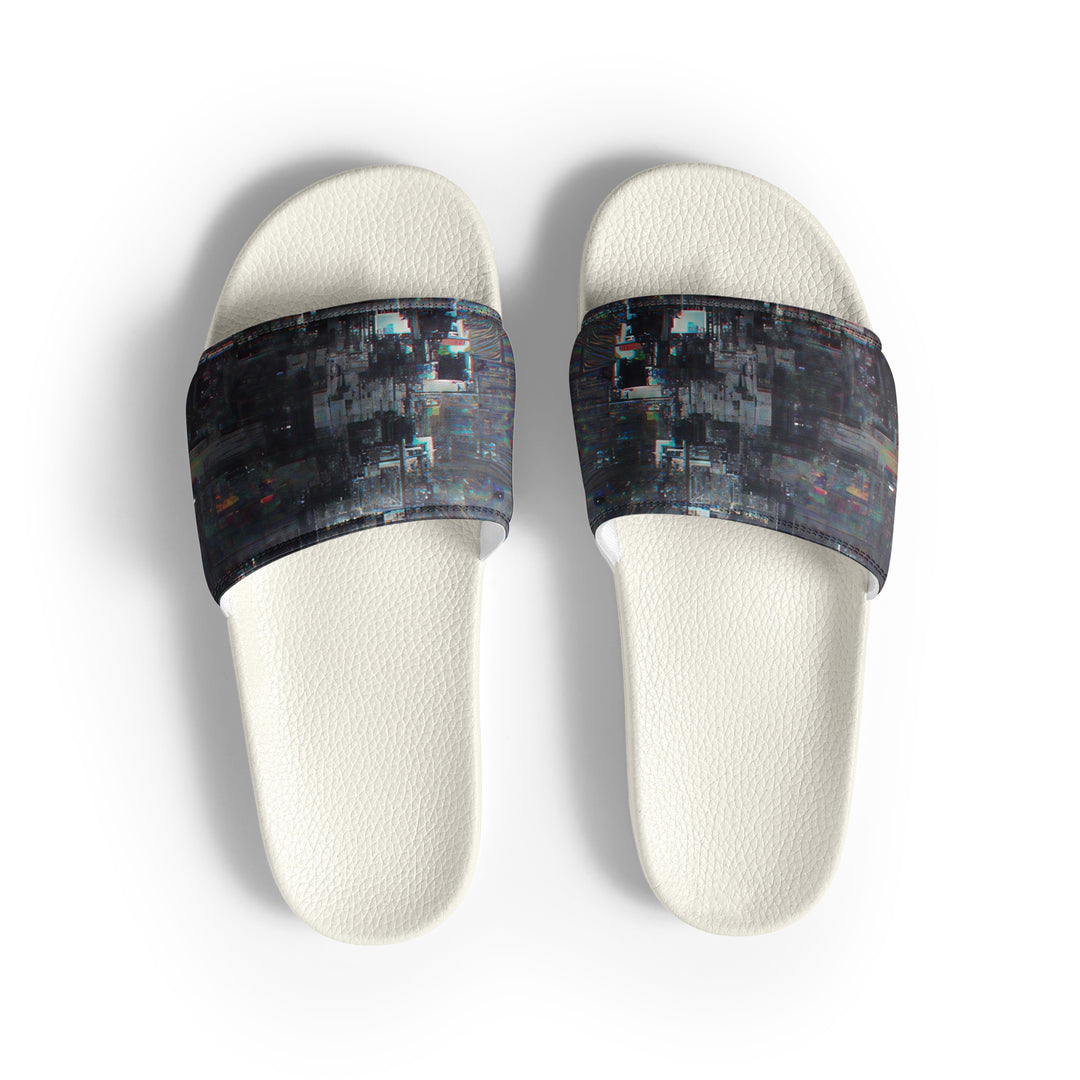 Glitchwear Men's Slides, AI Signature Style AI-Designed 15, view 2