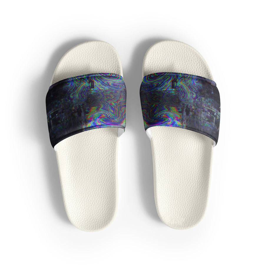 Glitchwear Men's Slides, AI Signature Style AI-Designed 17, view 2