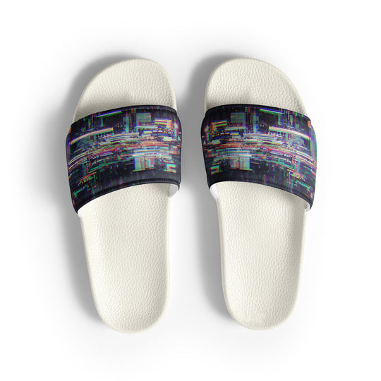 Glitchwear Men's Slides, AI Signature Style AI-Designed 29, view 2