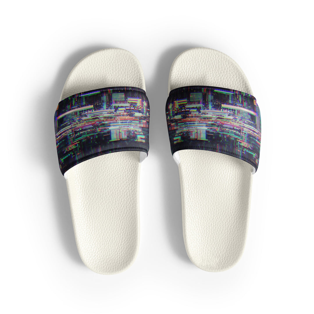 Glitchwear Men's Slides, AI Signature Style AI-Designed 29, view 2