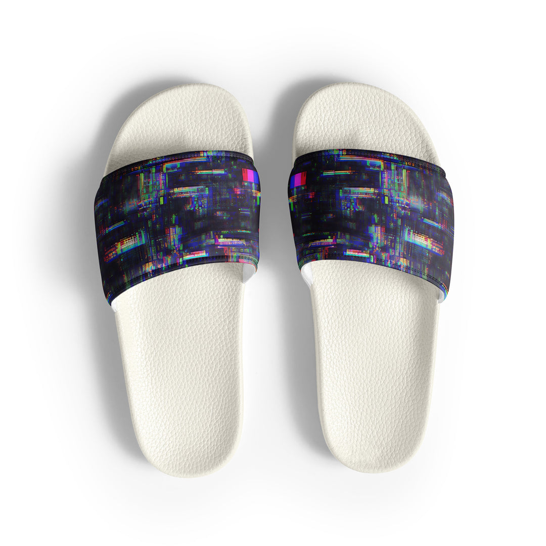 Glitchwear Men's Slides, AI Signature Style AI-Designed 32, view 2