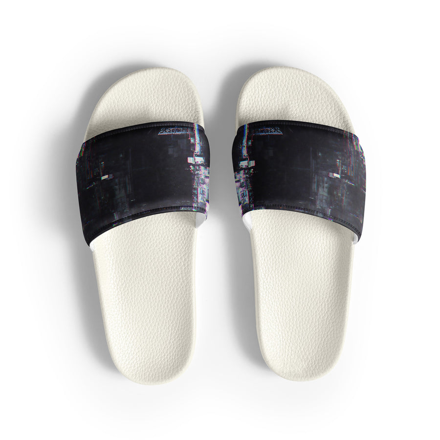 Glitchwear Men's Slides, AI Signature Style AI-Designed 33, view 2