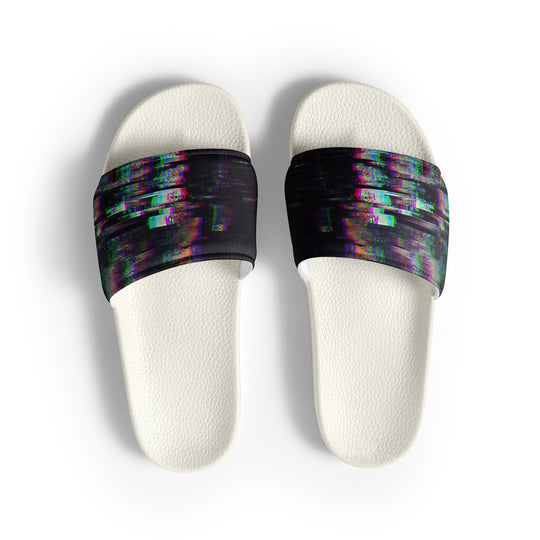 Glitchwear Men's Slides, AI Signature Style AI-Designed 35, view 2