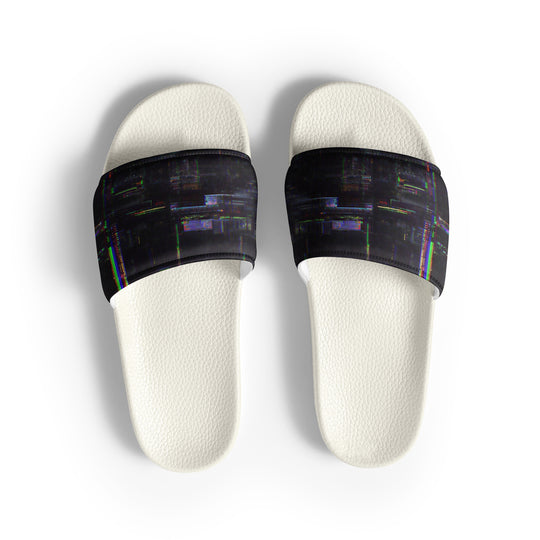Glitchwear Men's Slides, AI Signature Style AI-Designed 36, view 2