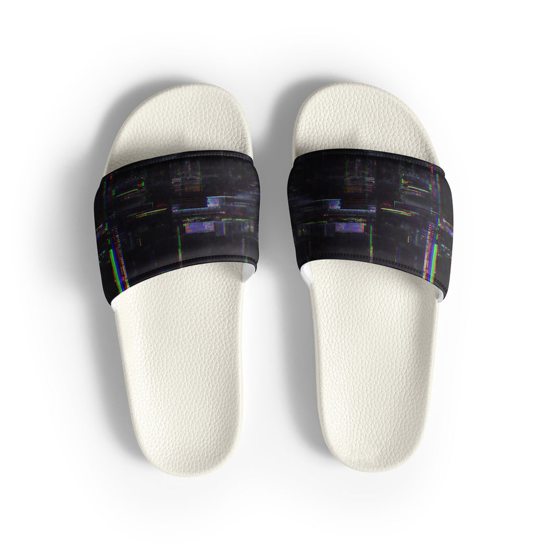 Glitchwear Men's Slides, AI Signature Style AI-Designed 36, view 2