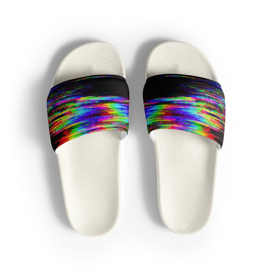 Glitchwear Men's Slides, AI Signature Style AI-Designed 42, view 2
