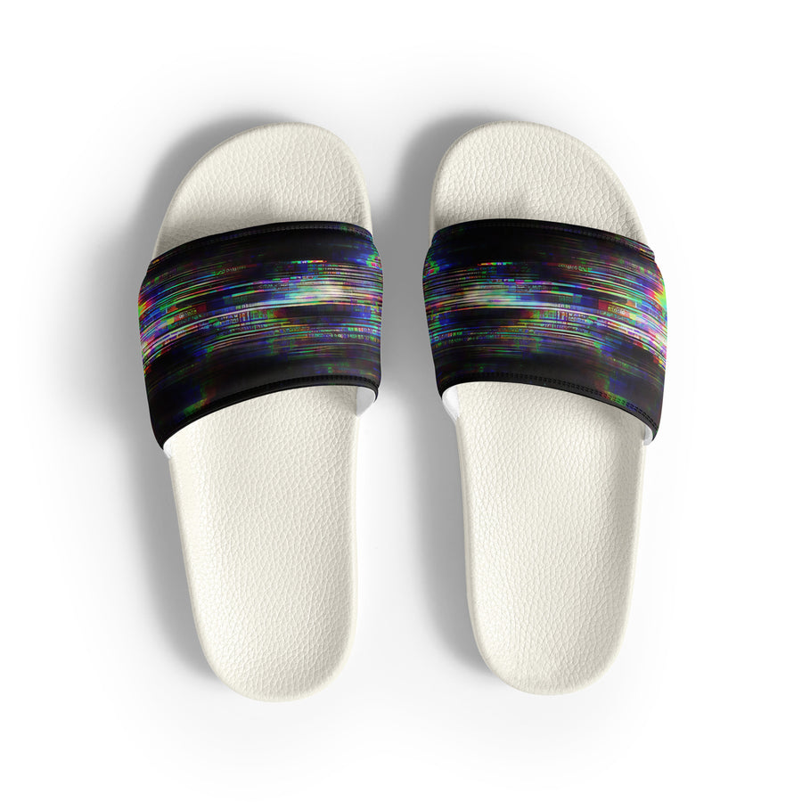 Glitchwear Men's Slides, AI Signature Style AI-Designed 44, view 2