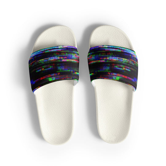 Glitchwear Men's Slides, AI Signature Style AI-Designed 45, view 2