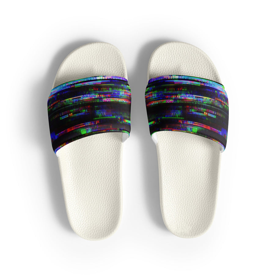 Glitchwear Men's Slides, AI Signature Style AI-Designed 45, view 2