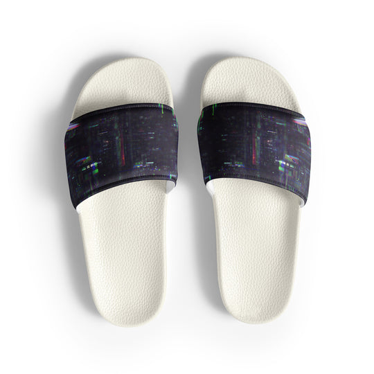 Glitchwear Men's Slides, AI Signature Style AI-Designed 25, view 2