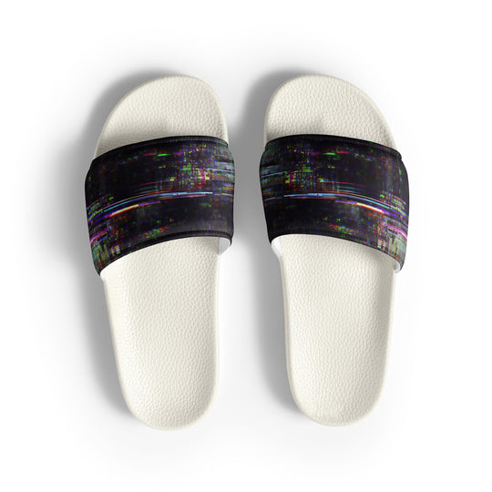 Glitchwear Men's Slides, AI Signature Style AI-Designed 27, view 2