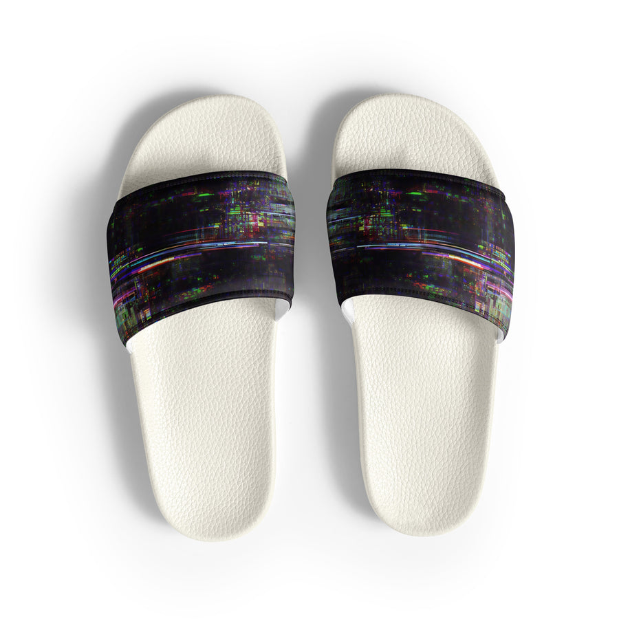 Glitchwear Men's Slides, AI Signature Style AI-Designed 27, view 2