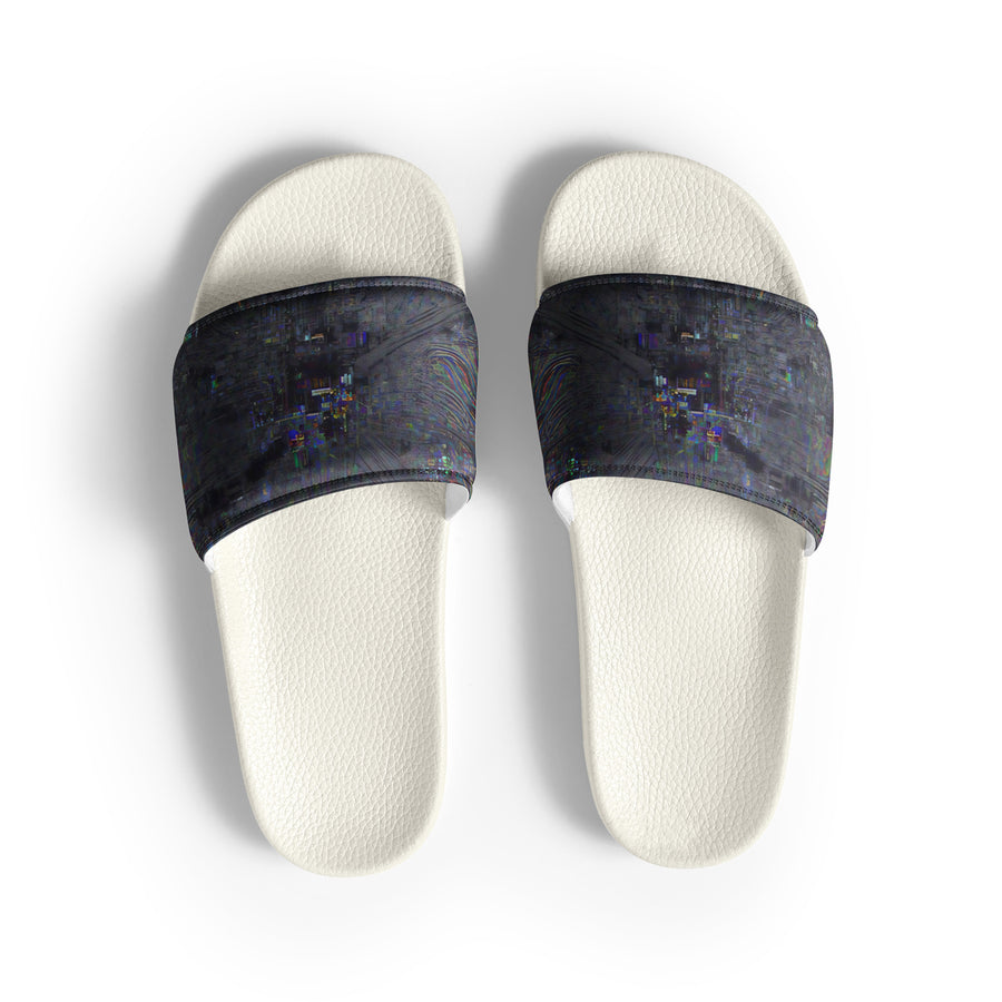 Glitchwear Men's Slides, AI Signature Style AI-Designed 20, view 2