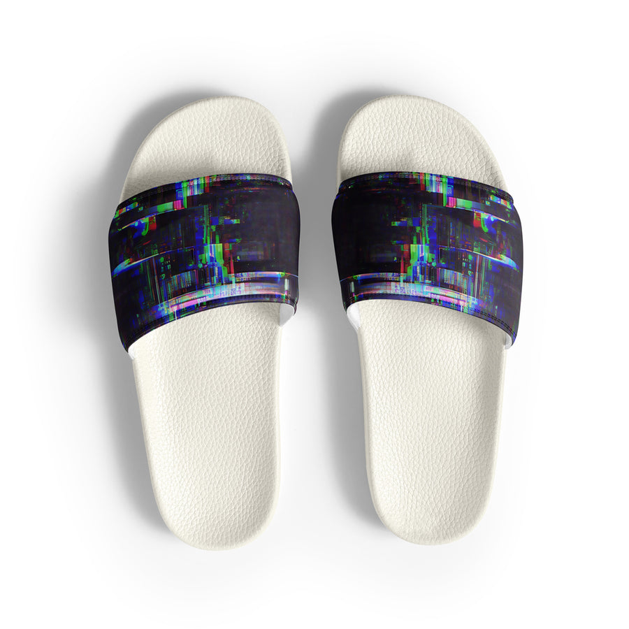 Glitchwear Men's Slides, AI Signature Style AI-Designed 24, view 2