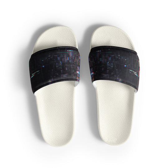 Glitchwear Men's Slides, AI Signature Style AI-Designed 26, view 2