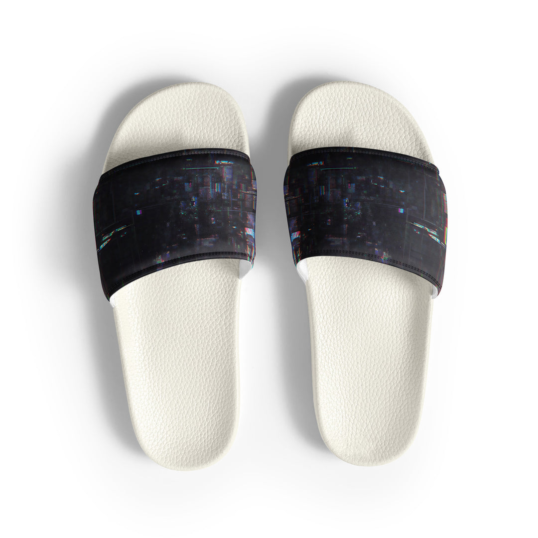 Glitchwear Men's Slides, AI Signature Style AI-Designed 26, view 2