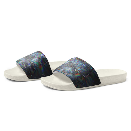 Glitchwear Men's Slides, AI Signature Style AI-Designed 3, view 4