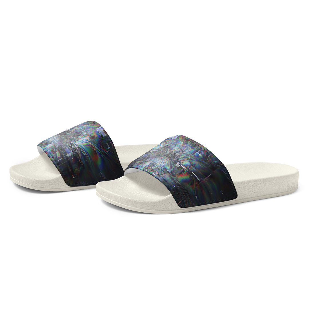 Glitchwear Men's Slides, AI Signature Style AI-Designed 3, view 4