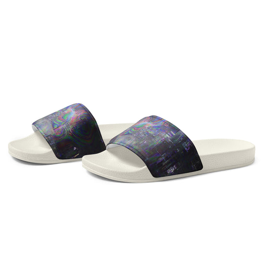 Glitchwear Men's Slides, AI Signature Style AI-Designed 4, view 4