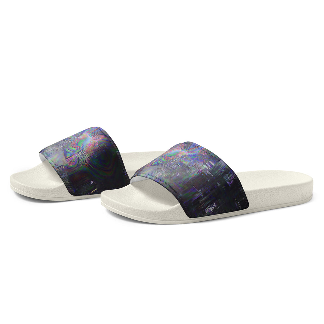 Glitchwear Men's Slides, AI Signature Style AI-Designed 4, view 4