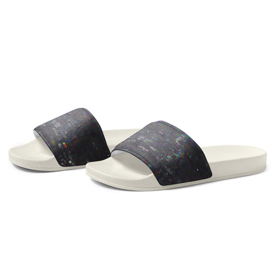 Glitchwear Men's Slides, AI Signature Style AI-Designed 8, view 4
