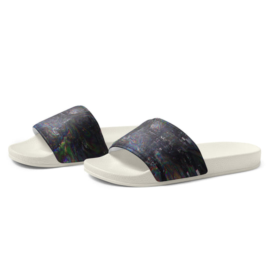 Glitchwear Men's Slides, AI Signature Style AI-Designed 9, view 4