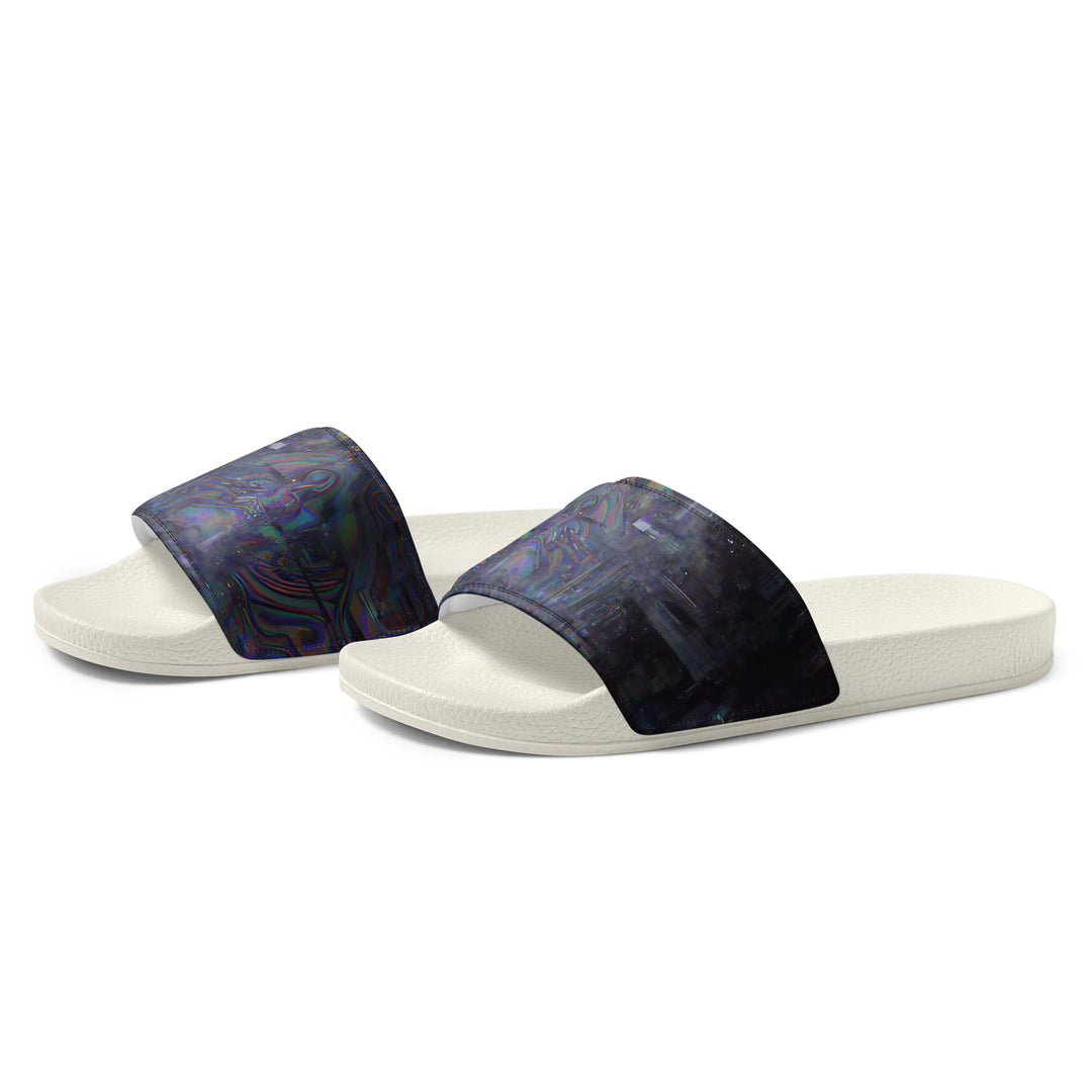 Glitchwear Men's Slides, AI Signature Style AI-Designed 10, view 4