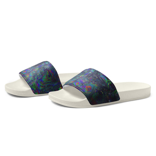 Glitchwear Men's Slides, AI Signature Style AI-Designed 11, view 4