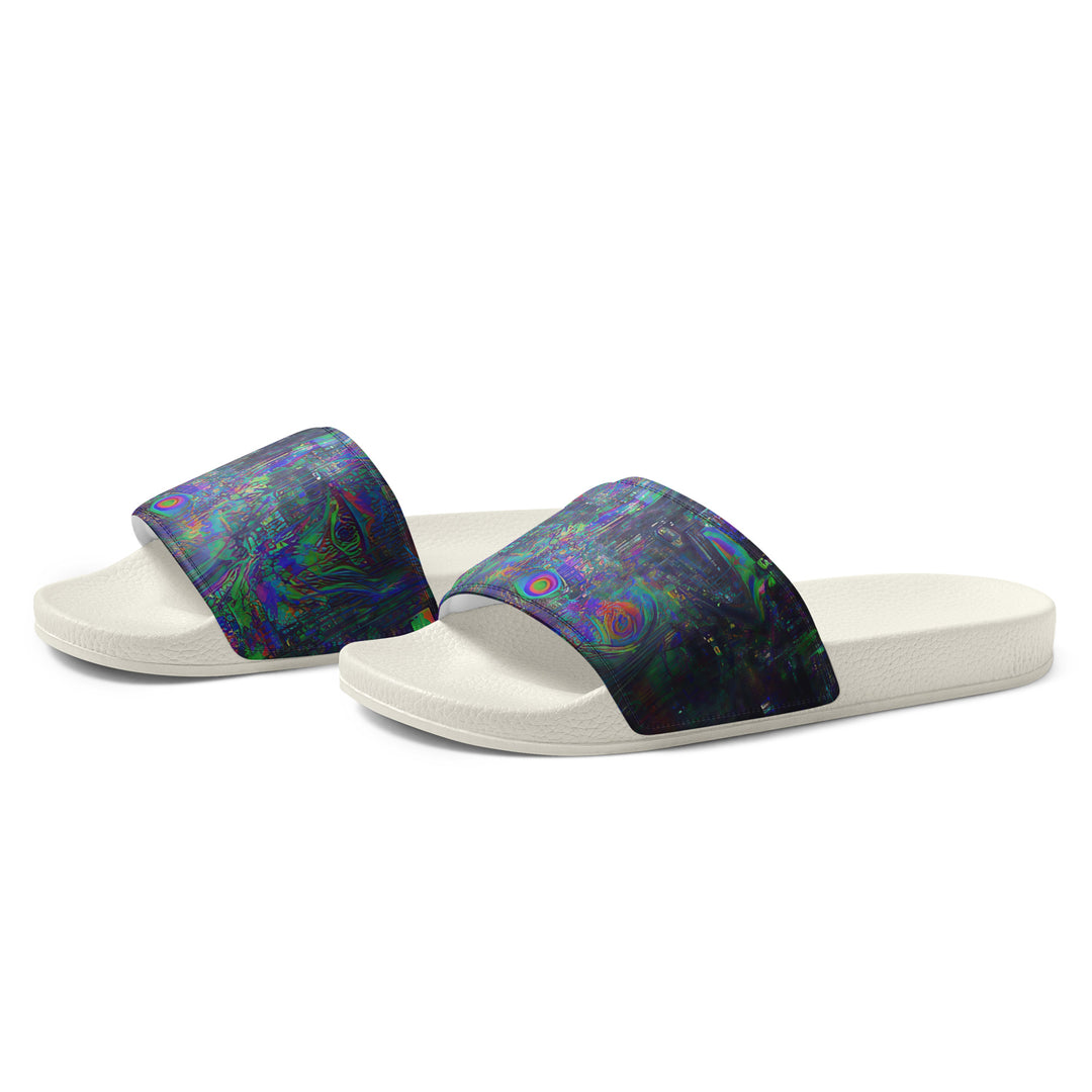 Glitchwear Men's Slides, AI Signature Style AI-Designed 11, view 4