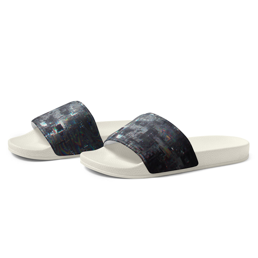 Glitchwear Men's Slides, AI Signature Style AI-Designed 15, view 4
