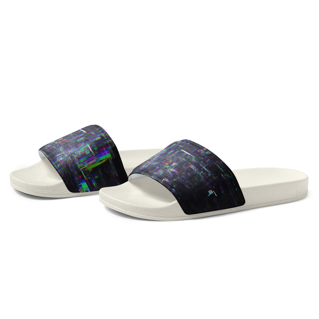 Glitchwear Men's Slides, AI Signature Style AI-Designed 30, view 4