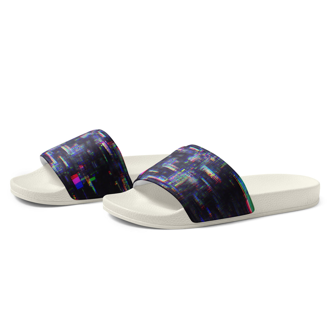 Glitchwear Men's Slides, AI Signature Style AI-Designed 32, view 4