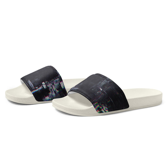 Glitchwear Men's Slides, AI Signature Style AI-Designed 33, view 4