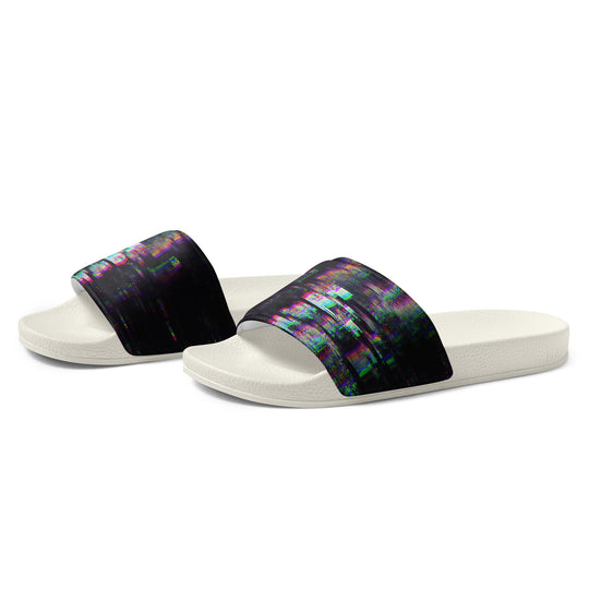 Glitchwear Men's Slides, AI Signature Style AI-Designed 35, view 4