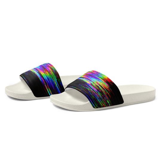Glitchwear Men's Slides, AI Signature Style AI-Designed 42, view 4