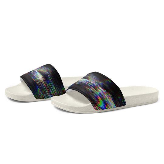 Glitchwear Men's Slides, AI Signature Style AI-Designed 44, view 4