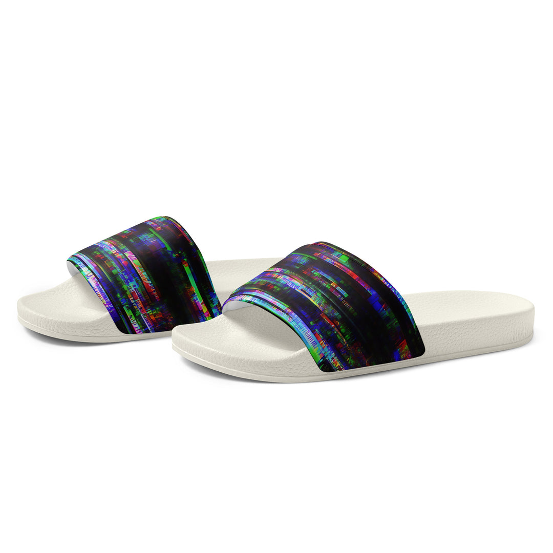 Glitchwear Men's Slides, AI Signature Style AI-Designed 45, view 4