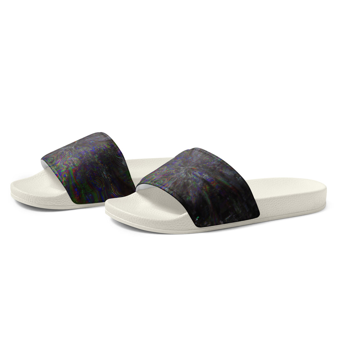 Glitchwear Men's Slides, AI Signature Style AI-Designed 13, view 4