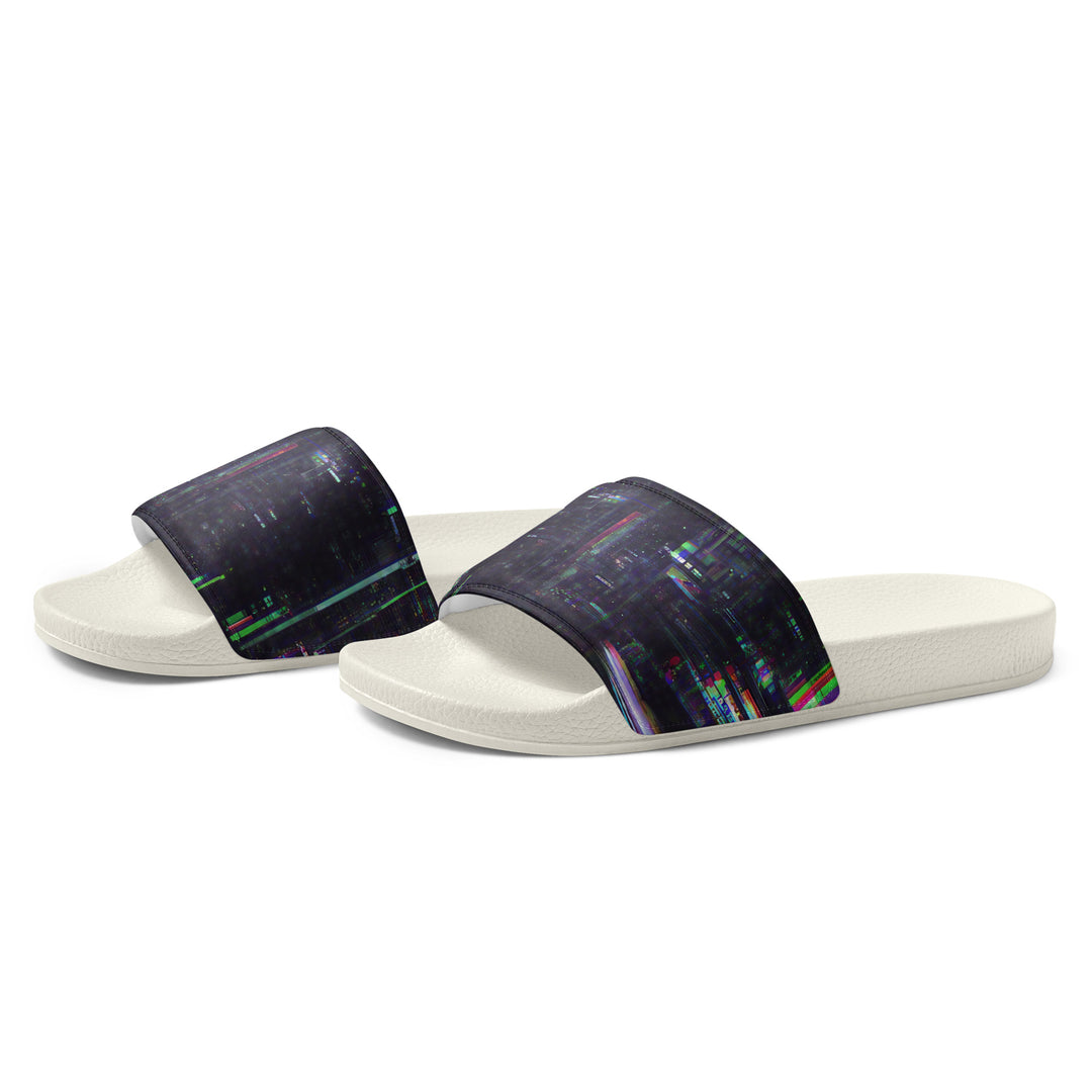 Glitchwear Men's Slides, AI Signature Style AI-Designed 25, view 4