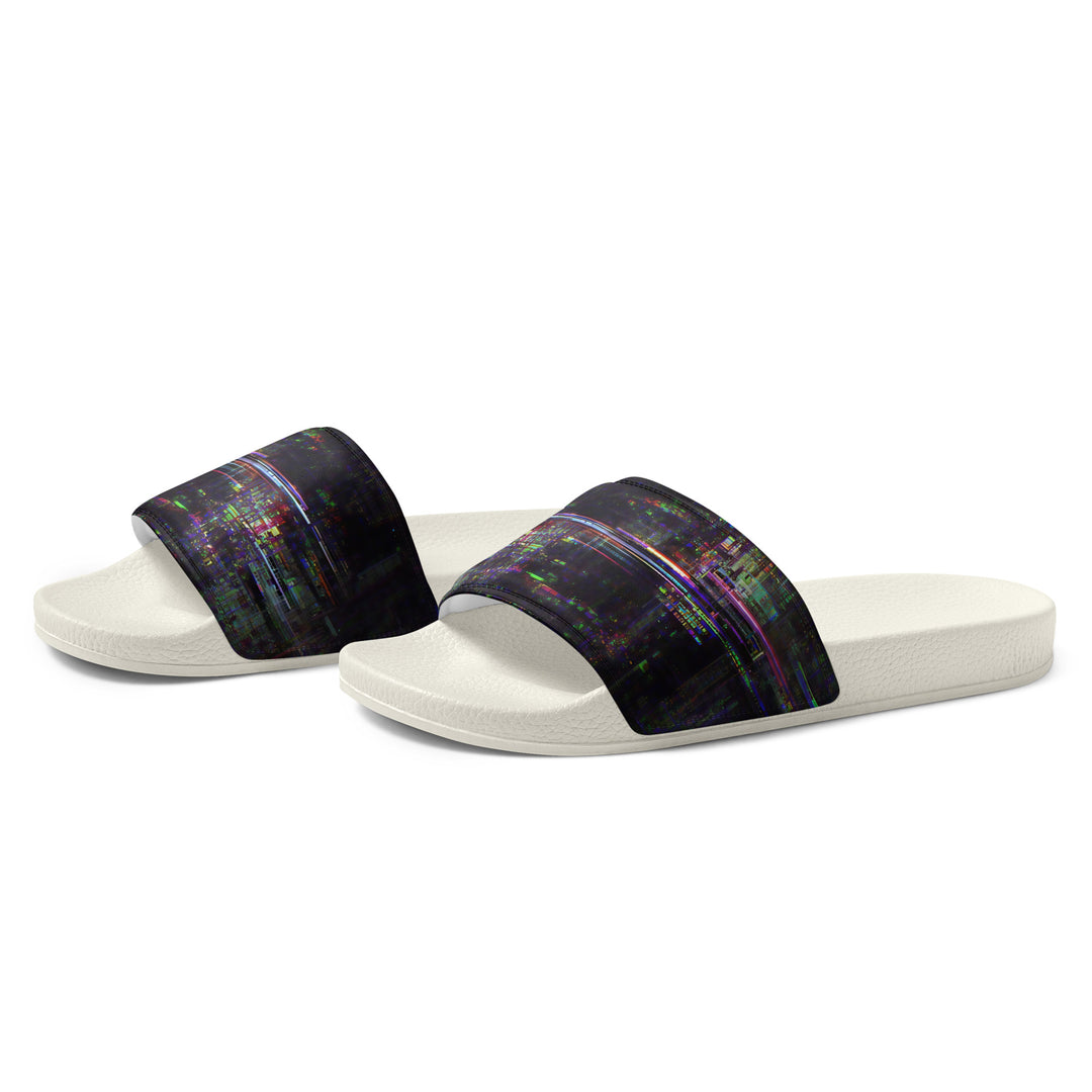 Glitchwear Men's Slides, AI Signature Style AI-Designed 27, view 4