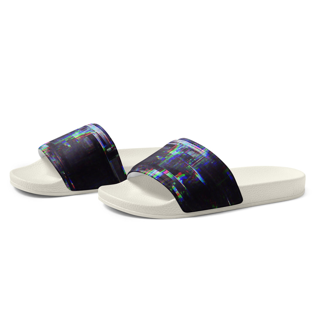 Glitchwear Men's Slides, AI Signature Style AI-Designed 24, view 4