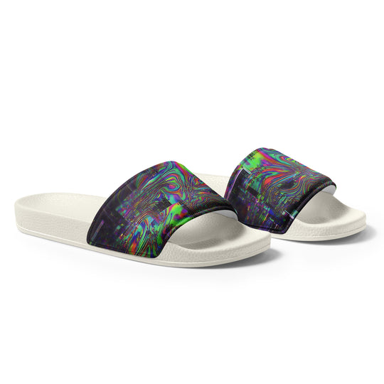 Glitchwear Men's Slides, AI Signature Style AI-Designed 6, view 6
