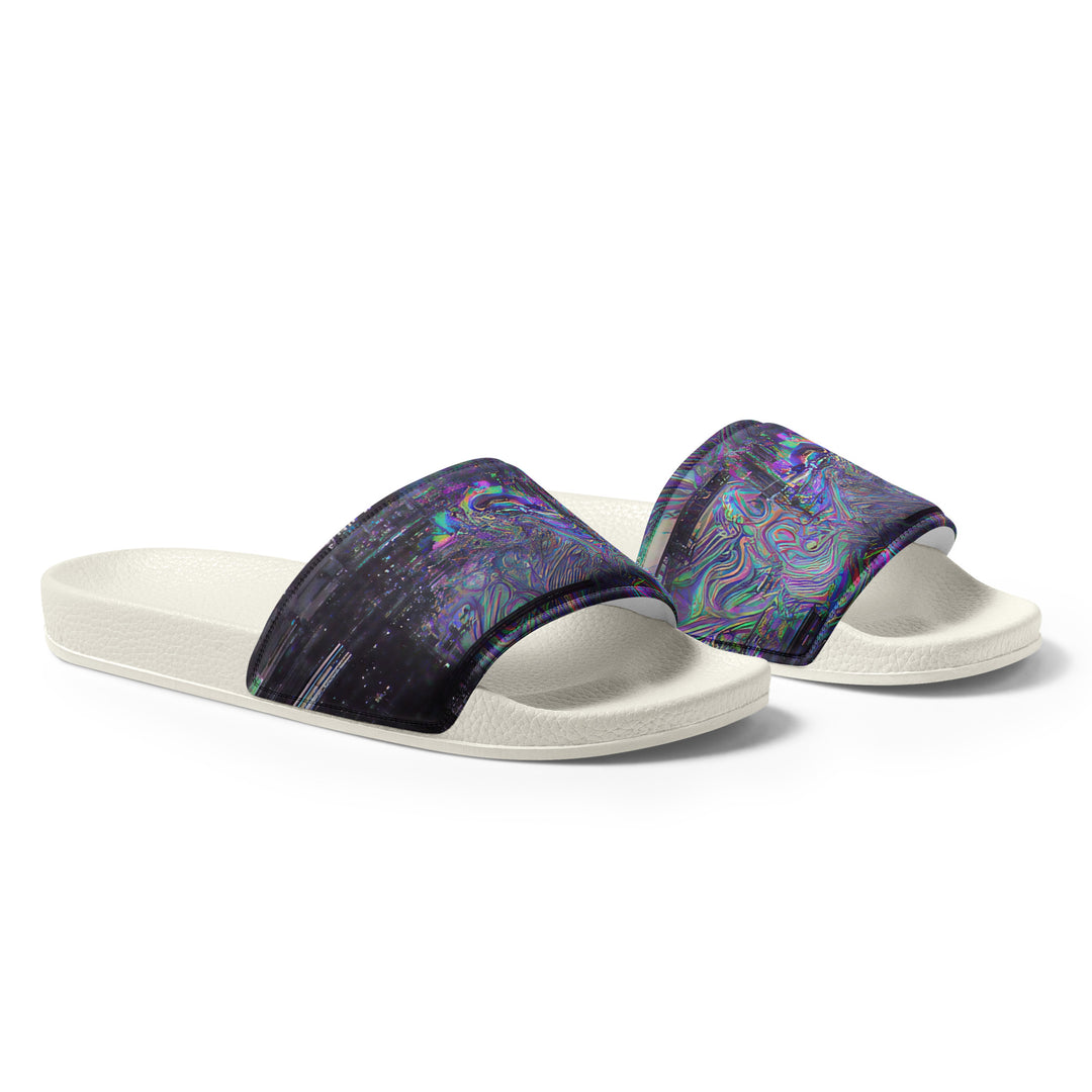 Glitchwear Men's Slides, AI Signature Style AI-Designed 7, view 6