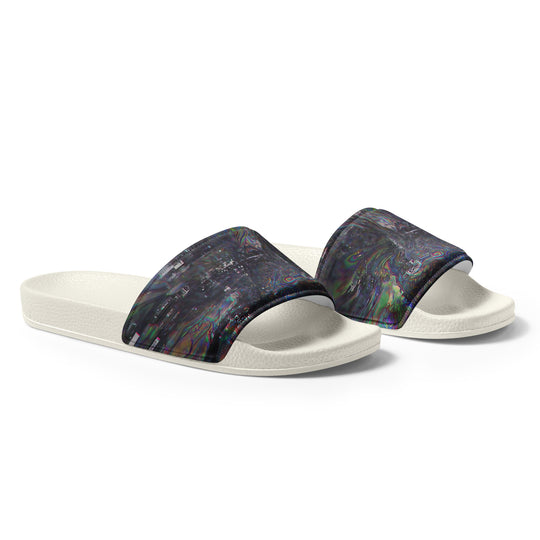 Glitchwear Men's Slides, AI Signature Style AI-Designed 9, view 6