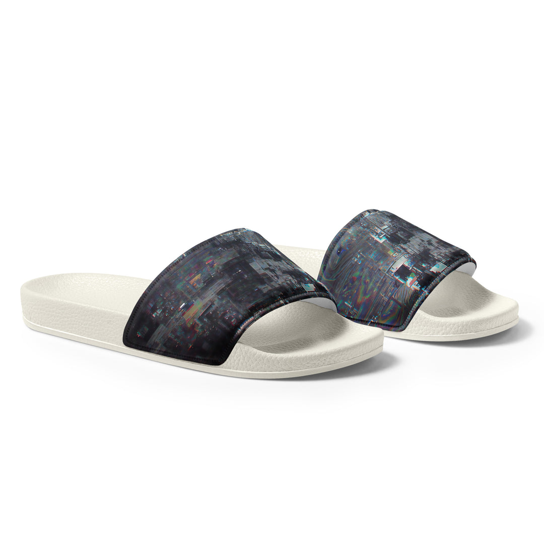 Glitchwear Men's Slides, AI Signature Style AI-Designed 15, view 6