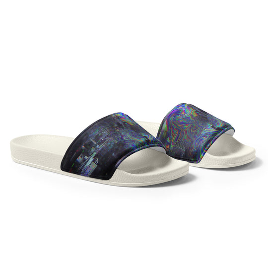 Glitchwear Men's Slides, AI Signature Style AI-Designed 17, view 6