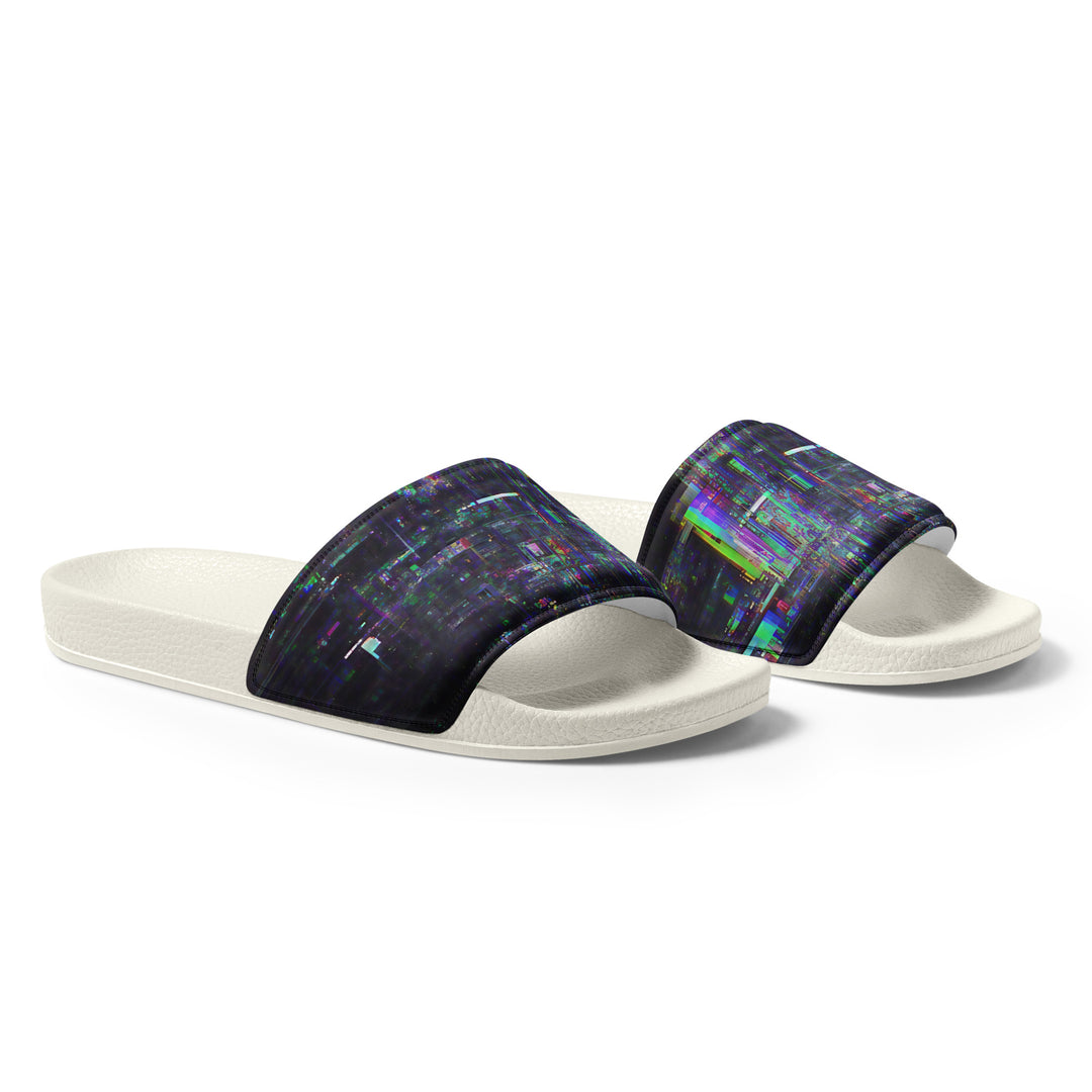 Glitchwear Men's Slides, AI Signature Style AI-Designed 30, view 6