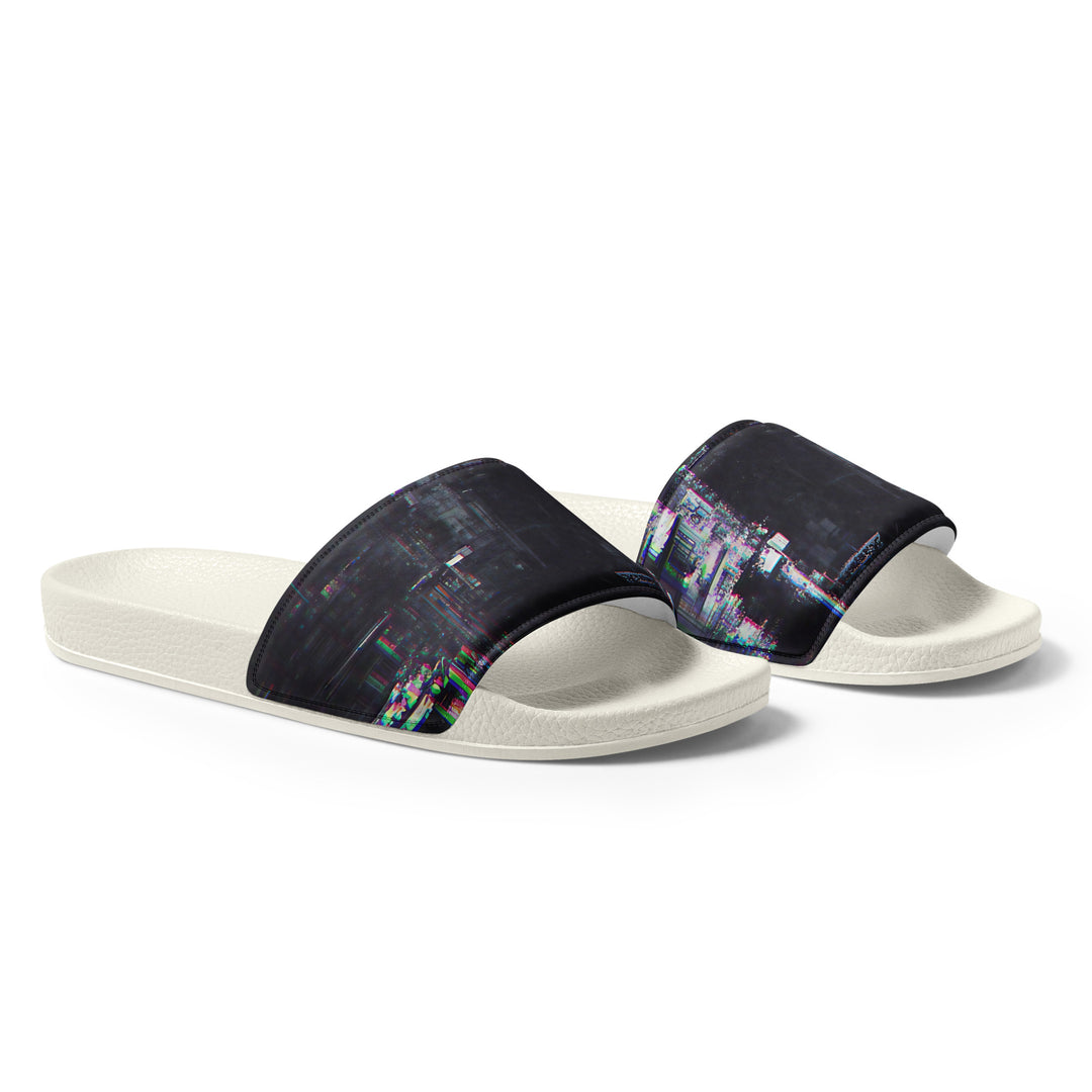 Glitchwear Men's Slides, AI Signature Style AI-Designed 33, view 6
