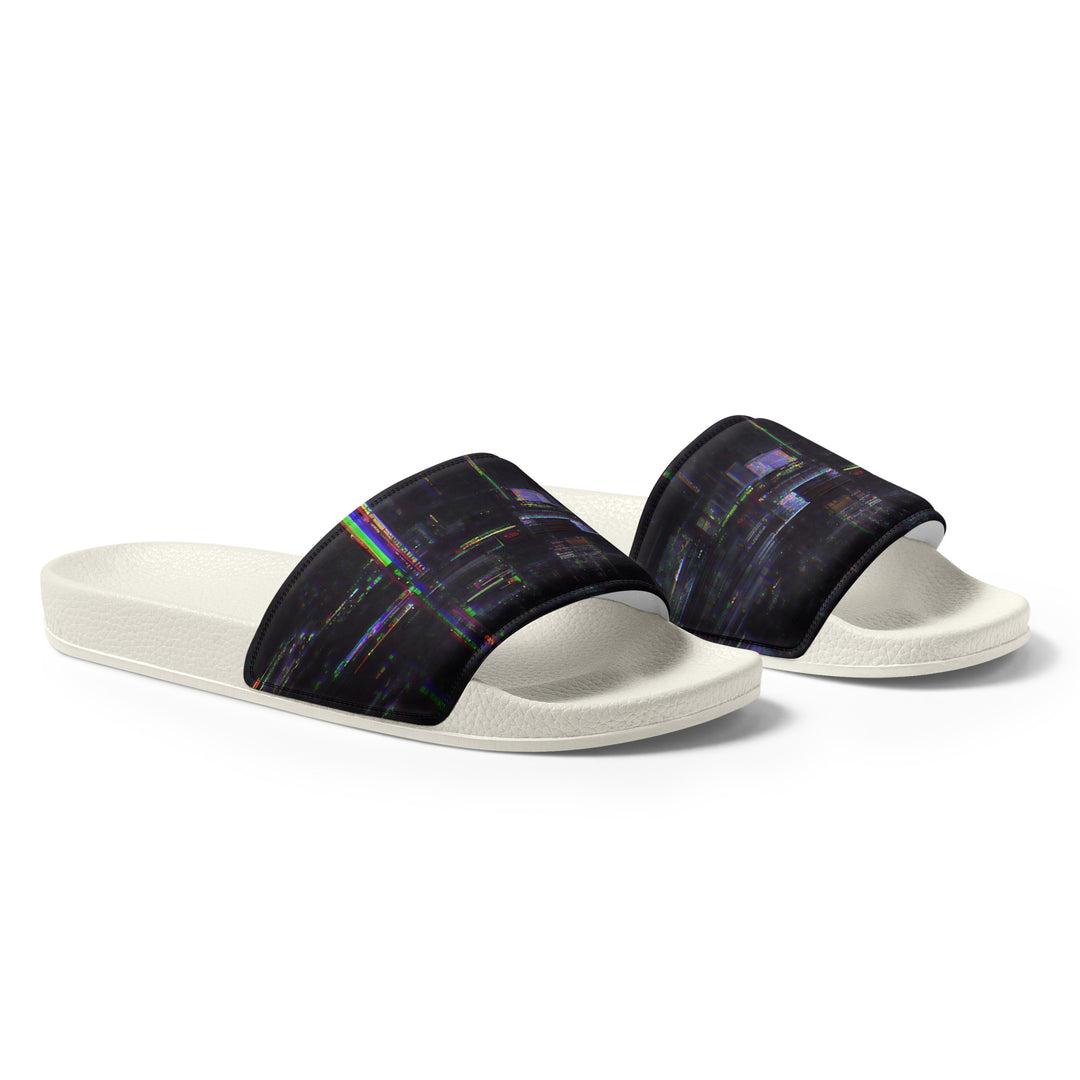 Glitchwear Men's Slides, AI Signature Style AI-Designed 36, view 6